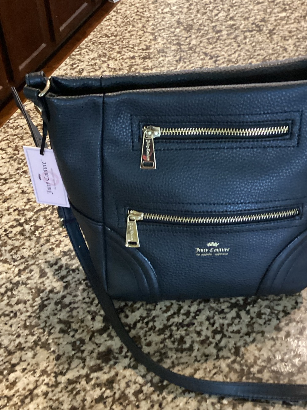 Juicy Couture Black Crossbody Bag with Gold Accents - Picture 6 of 6